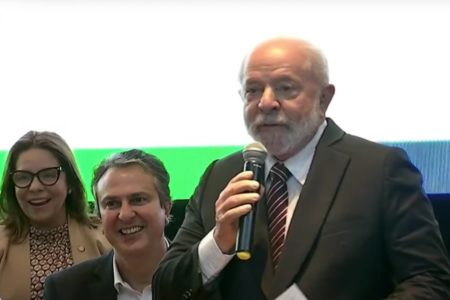 Imagem colorida do presidente Lula