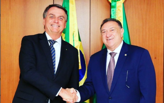 Deputado Átila Lins e Jair Bolsonaro