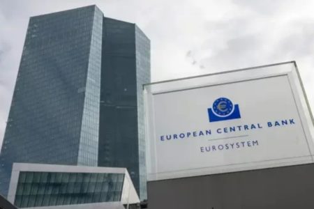 Imagem colorida do Banco Central Europeu