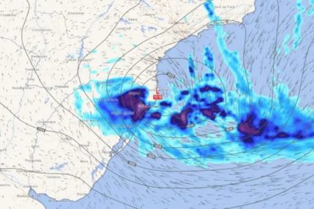 Passagem de ciclone no Sul do Brasil