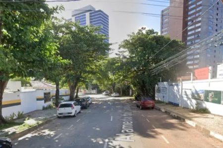 Imagem da Alameda das Catabas, no bairro Caminho das Árvores, em Salvador (BA) - Metrópoles