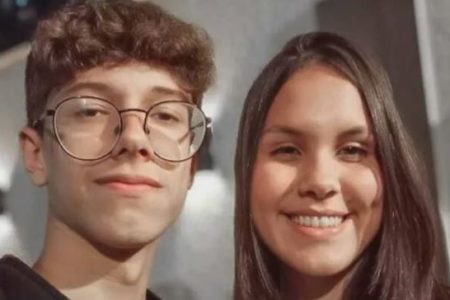 Imagem colorida mostra Karoline Verri Alves e Luan Augusto, estudante mortos em ataque a escola no Paraná - Metrópoles