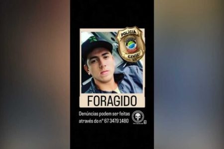 Fotografia colorida de jovem apontado como autor do disparo que matou o jogador Hugo Vinícius