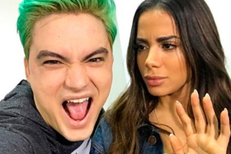 Felipe Neto e Anitta montagem