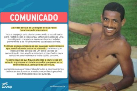 Perfil do Zoo de SP alega ataque após nude de Vampeta