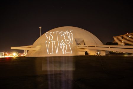 Museu da República com intervenção do Coletivo Coletores - Metrópoles