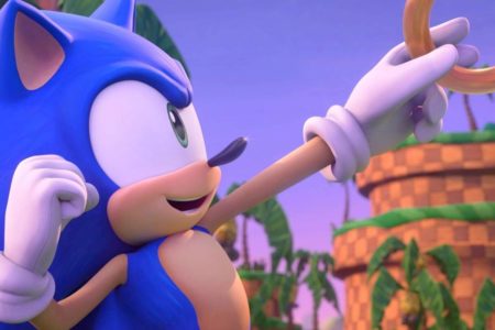 Imagem colorida do Sonic, personagem em animação da série Sonic Prime , da Netflix - Metrópoles