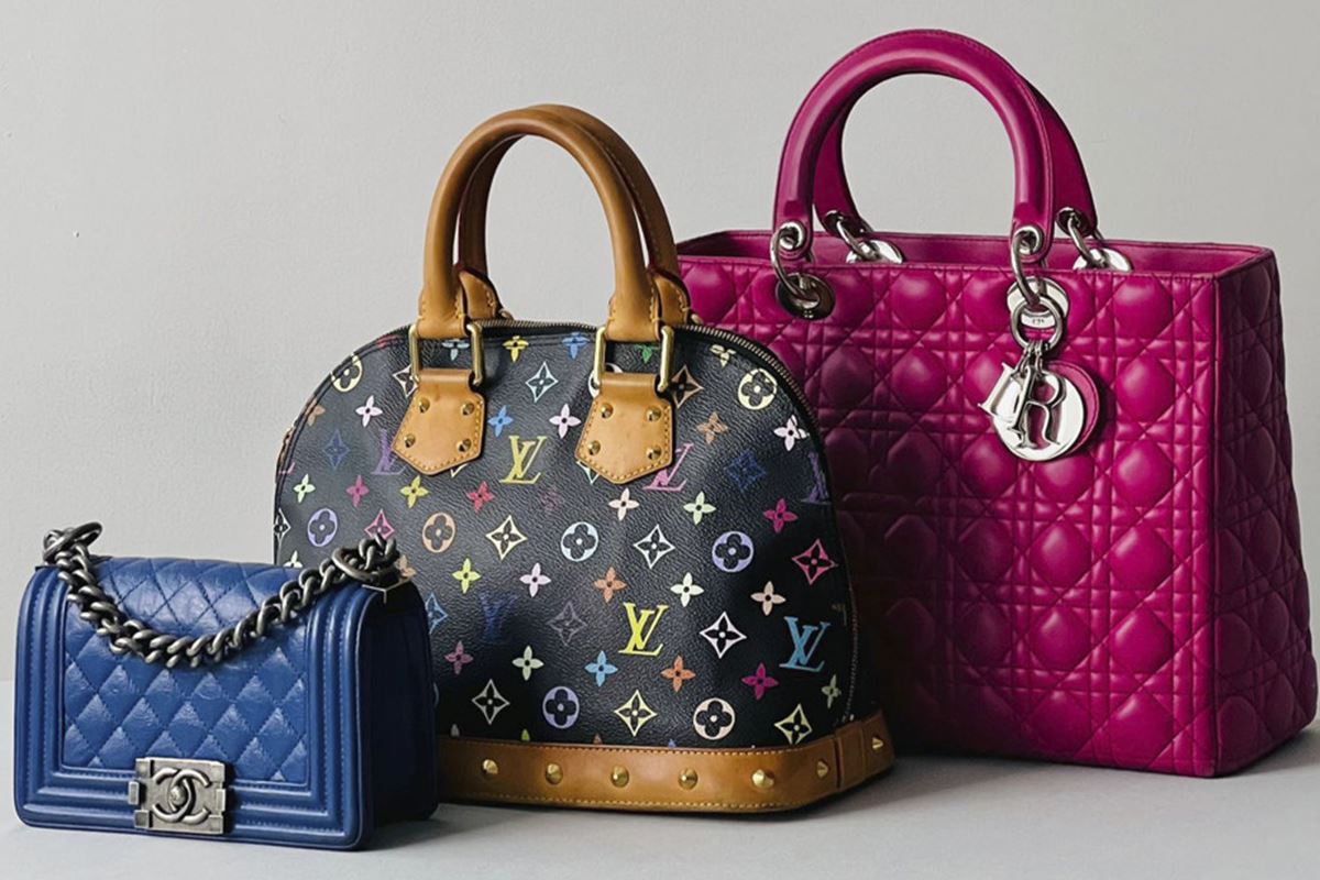 Três bolsas de luxo: Chanel, Louis Vuitton e Dior - Metrópoles