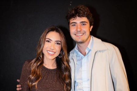 Foto colorida de Patrícia Abravanel e João Guilherme - Metrópoles