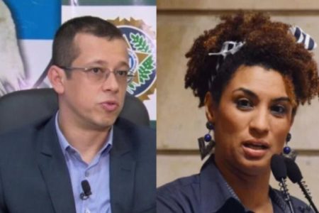 montagem foto do delegado alexandre herdy e da vereadora marielle franco - Metrópoles