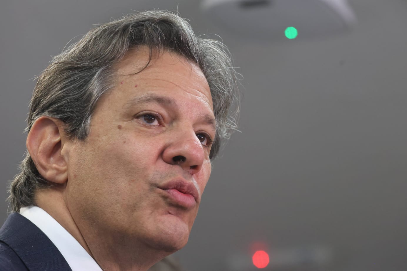 taxa ministro da Fazenda, Fernando Haddad faz uma declaração à imprensa no escritório do Ministério da Fazenda, na Avenida Paulista, região central de São Paulo meta - metrópoles
