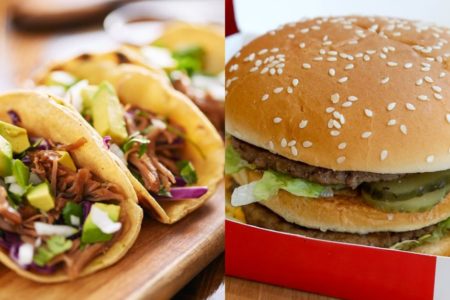 Taco e hambúrguer do Mc ao molho especial - Metrópoles