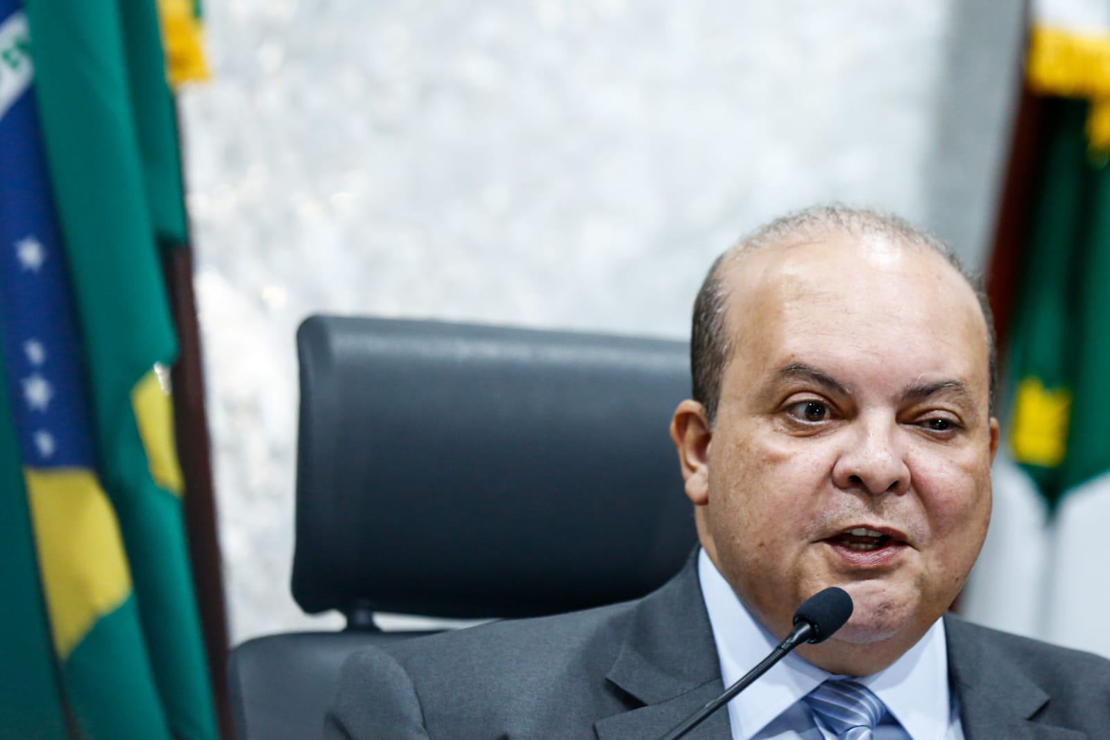 Governador do Distrito Federal, Ibaneis Rocha (MDB), comparece à posse da desembargadora federal Maria do Carmo Cardoso