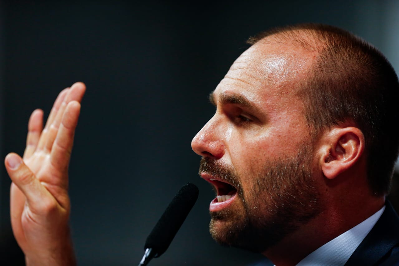 Petista Eduardo Bolsonaro na CPMI do 8 de Janeiro - Metrópoles