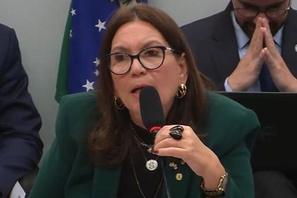 Deputada Bia Kicis confunde deputada com pessoa de fora da Câmara