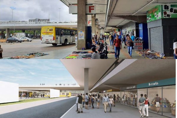 Imagem mostra como ficaria Rodoviária do Plano Piloto após reforma em PPP