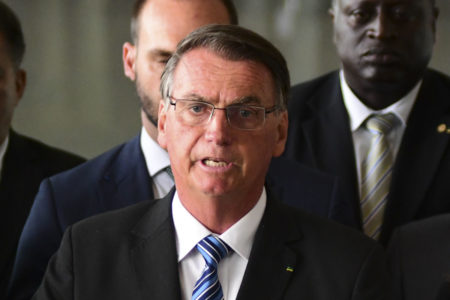 Moraes presidente Jair Bolsonaro (PL) realiza pronunciamento na residência oficial - Metrópoles
