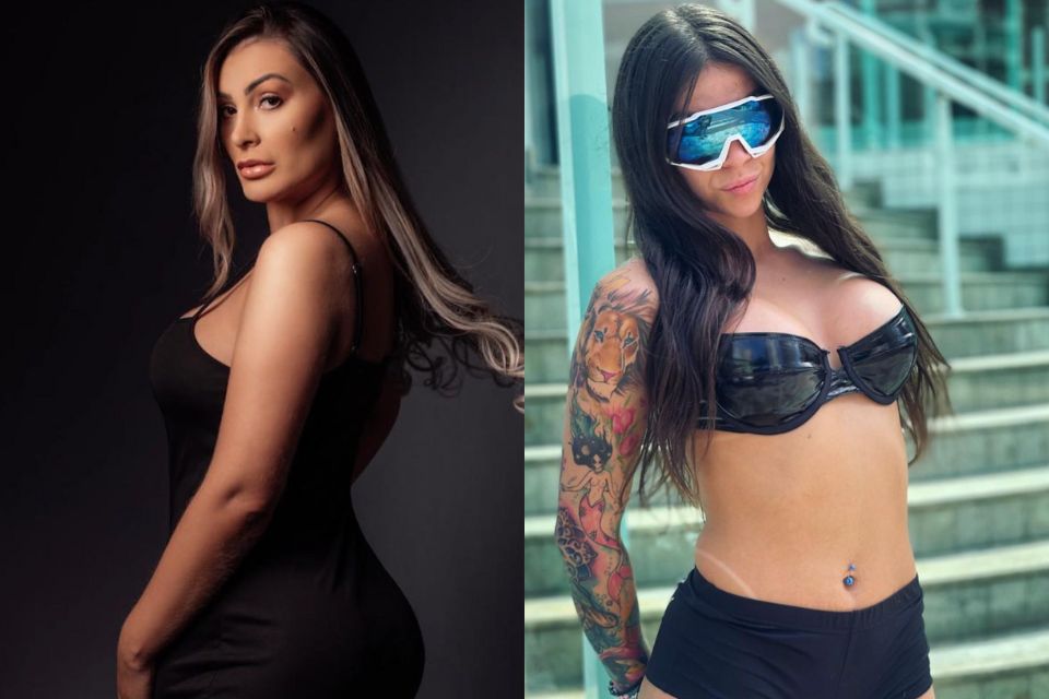 Montagem de Andressa Urach e Mc Pipokinha - Metrópoles