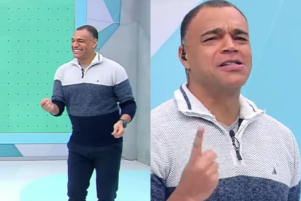 Montagem colorida Denilson dançando Belo - Metrópoled