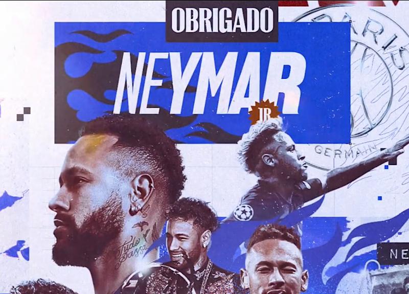 Homenagem do PSG a Neymar