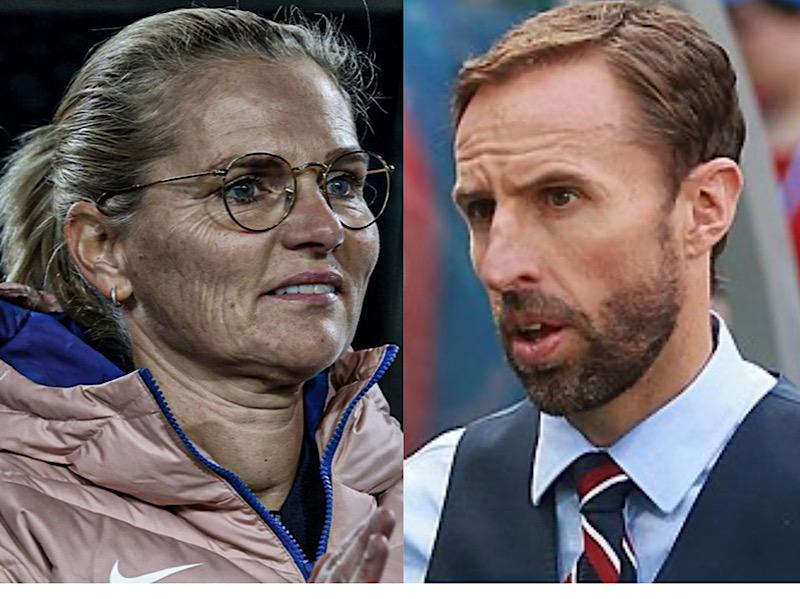 Foto colorida de Sarina, que pode tomar o lugar de Southgate na Inglaterra