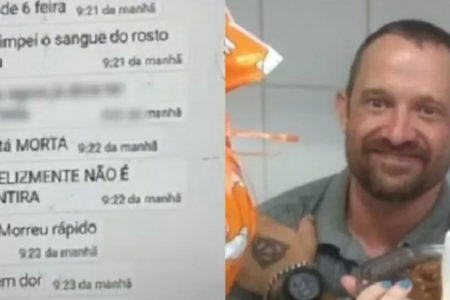 Colagem com imagens de conversa e foto de homem branco sorrindo - Metrópoles