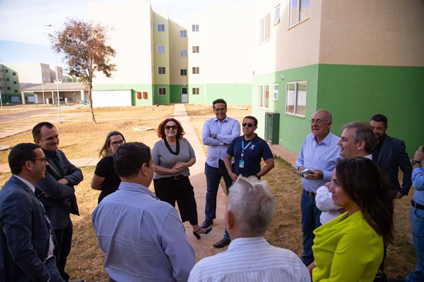 Visita da vice-presidente de Habitação da Caixa, Inês Magalhães, ao Itapoã Parque