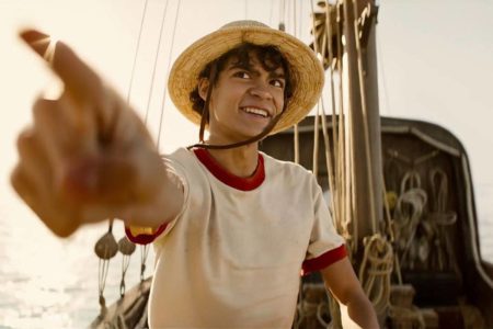 Foto colorida de Inãki Godoy como Luffy em One Piece - Metrópoles