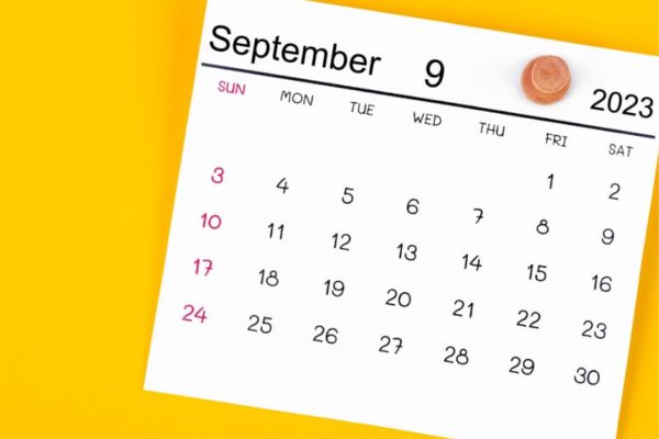 Calendário de setembro