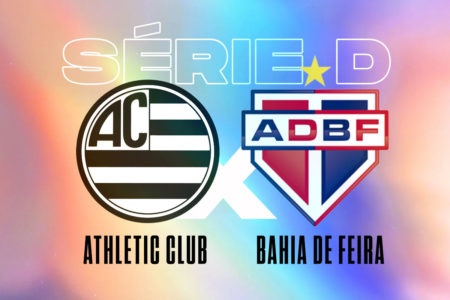 Arte mostra escudos de Athletic e Bahia de Feira - Metrópoles