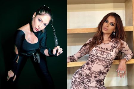 Montagem colorida de fotos de Anitta e Pitty - Metrópoles