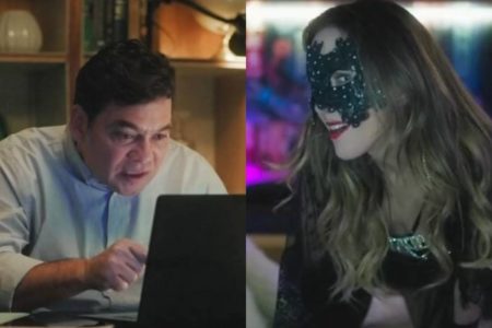 montagem com foto do ator claudio gabriel como tadeu e de tata werneck como analy - metrópoles