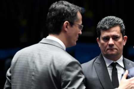 Ex-procurador da República Deltan Dallagnol e ex-juiz federal e senador Sergio Moro