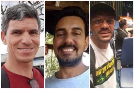 montagem com fotos de réus por atos golpistas de 8 de janeiro - Metrópoles