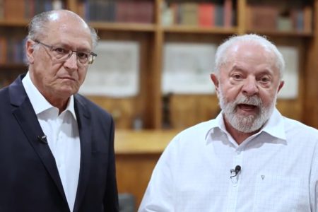 Captura de tela colorida de Alckmin e Lula - Metrópoles