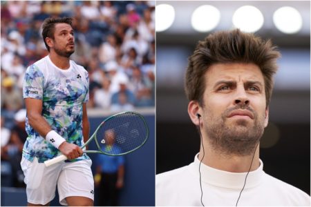 Montagem de Wawrinka com Piqué