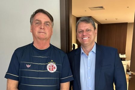 Jair Bolsonaro e Tarcísio de Freitas