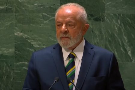 Imagem colorida mostra Lula fala na ONU - Metrópoles