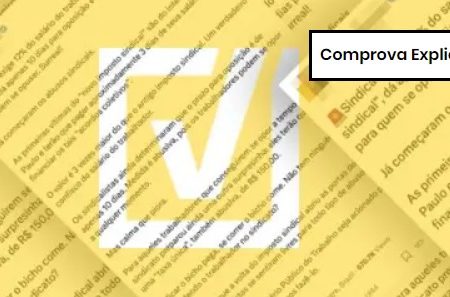 Captura de tela de texto sobre a contribuição a sindicatos