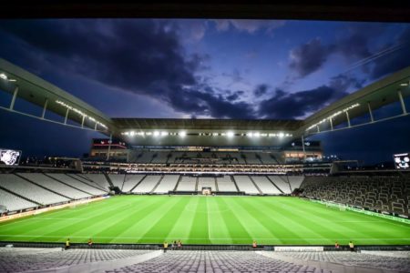 Imagem colorida da Neo química arena, casa do Corinthians