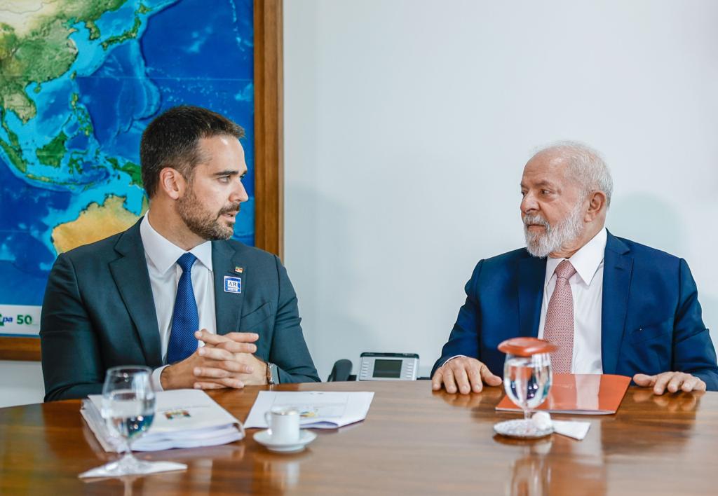 imagem colorida lula e eduardo leite no planalto - metrópoles