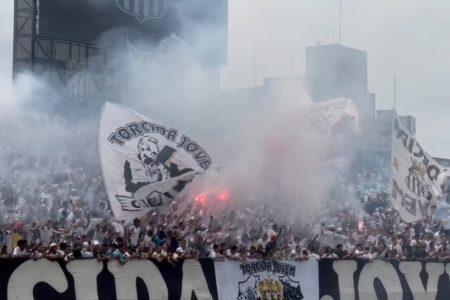 torcida santos festa vila belmiro treino aberto