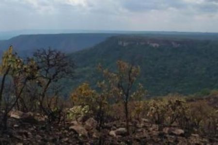 Fotografia colorida da Chapada dos Guimarães