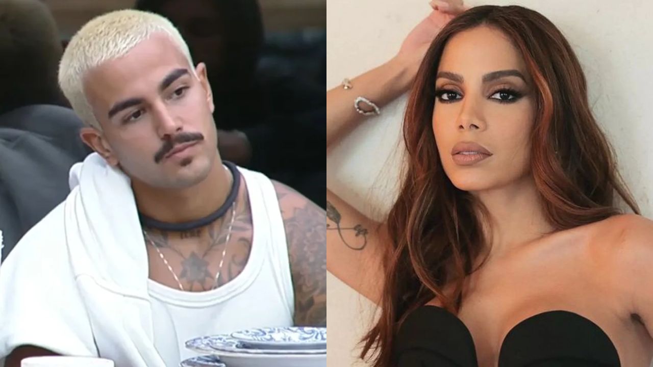 Foto colorida de homem com cabelo descolorido e bigode ao lado de uma mulher com cabelo preto e longo - Metrópoles