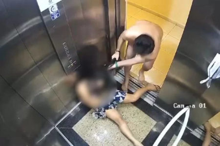 Advogado agride mulher no elevador