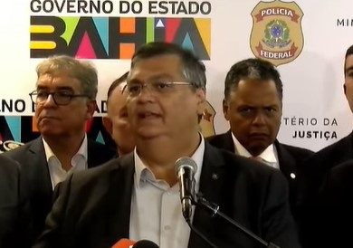 Captura de tela colorida do ministro da Justiça Flávio Dino - Metrópoles