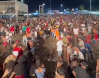 imagem colorida tiroteio show tocantins