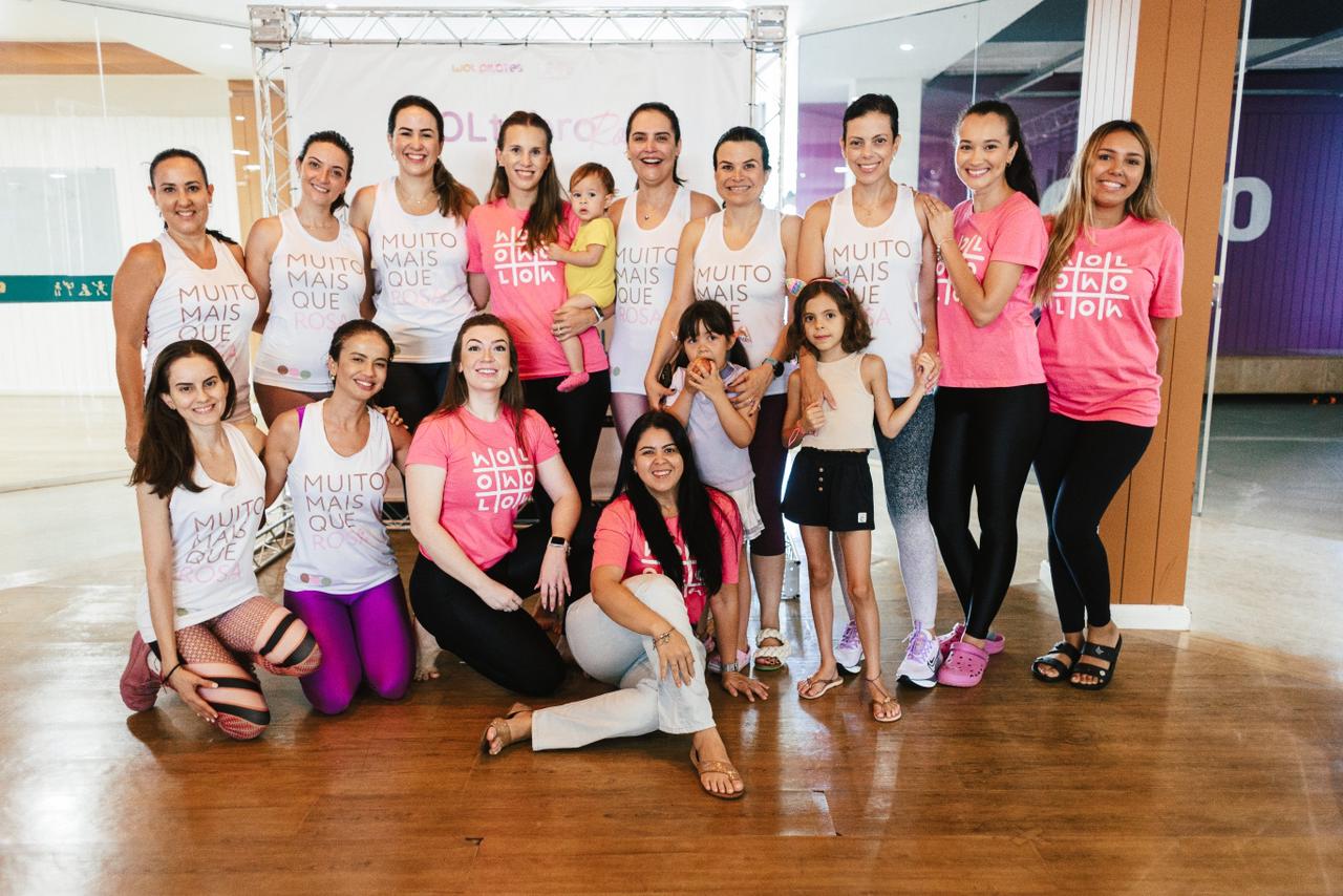 Equipe WOL Pilates e médicas da UMMAS realizadoras do evento e parceiras da campanha