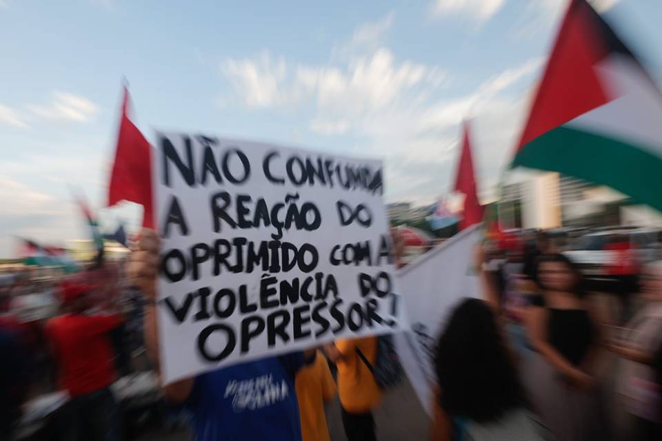 manifestação a favor do povo palestino em frente ao museu da república no DF -- Metrópoles