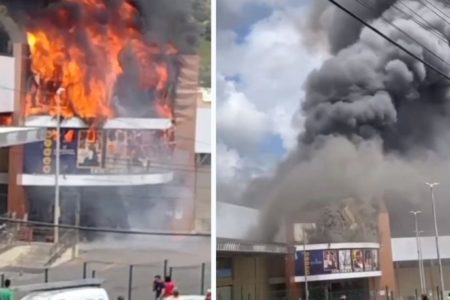 Incêndio atinge shopping